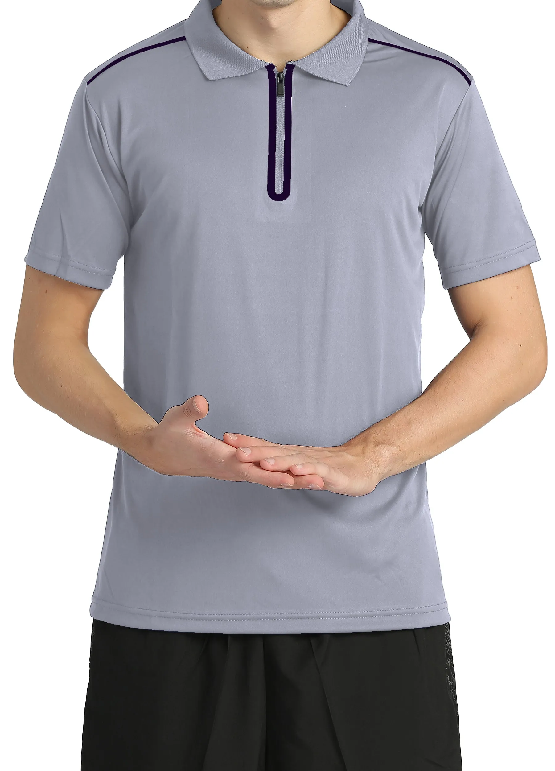 4POSE Men's Moisture Wicking Quick Dry Golf Workout Polo Shirt (Clearance)