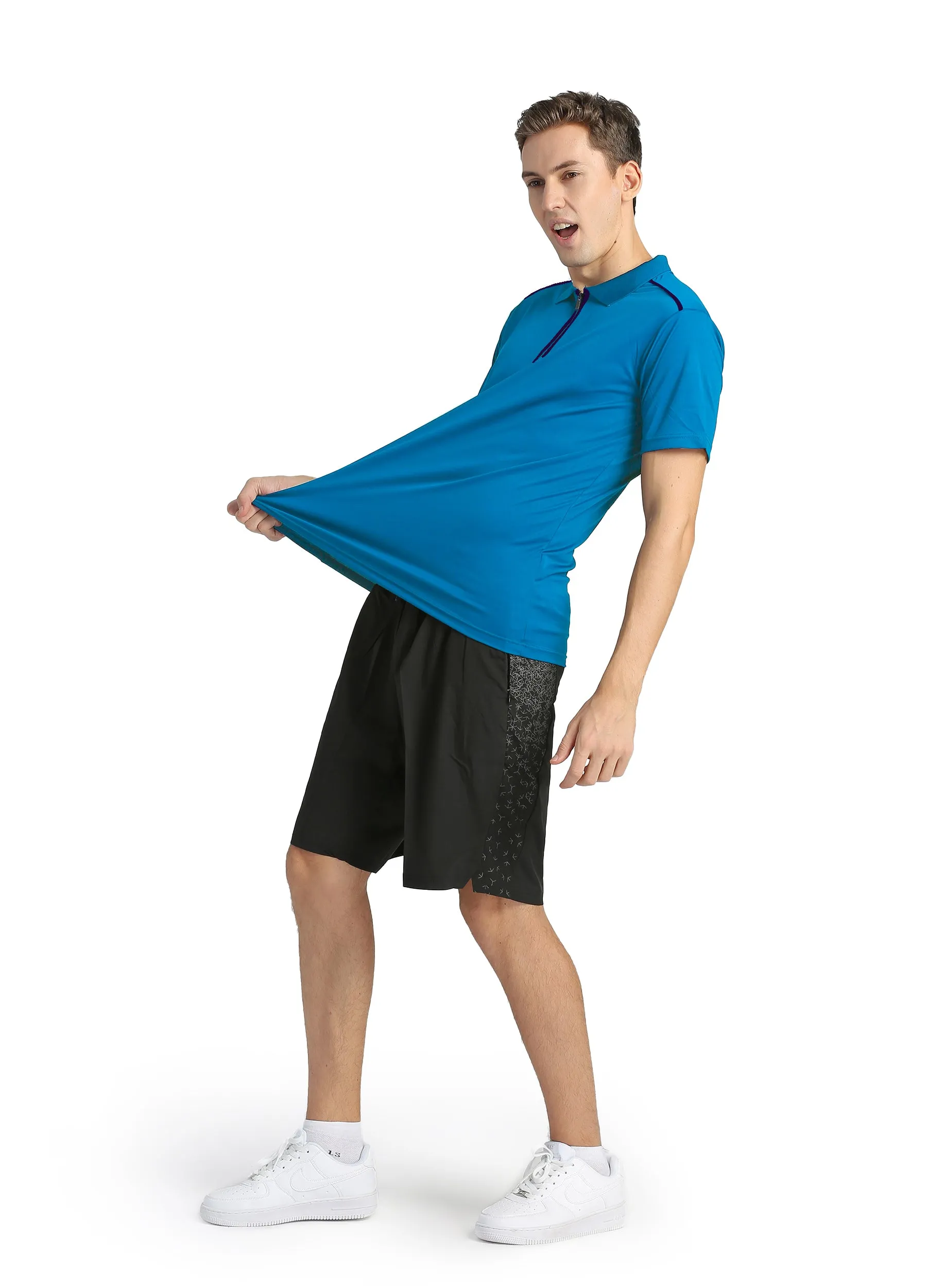 4POSE Men's Moisture Wicking Quick Dry Golf Workout Polo Shirt (Clearance)