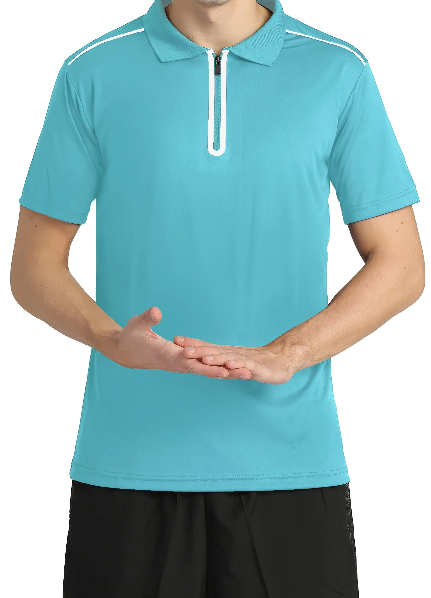 4POSE Men's Moisture Wicking Quick Dry Golf Workout Polo Shirt (Clearance)