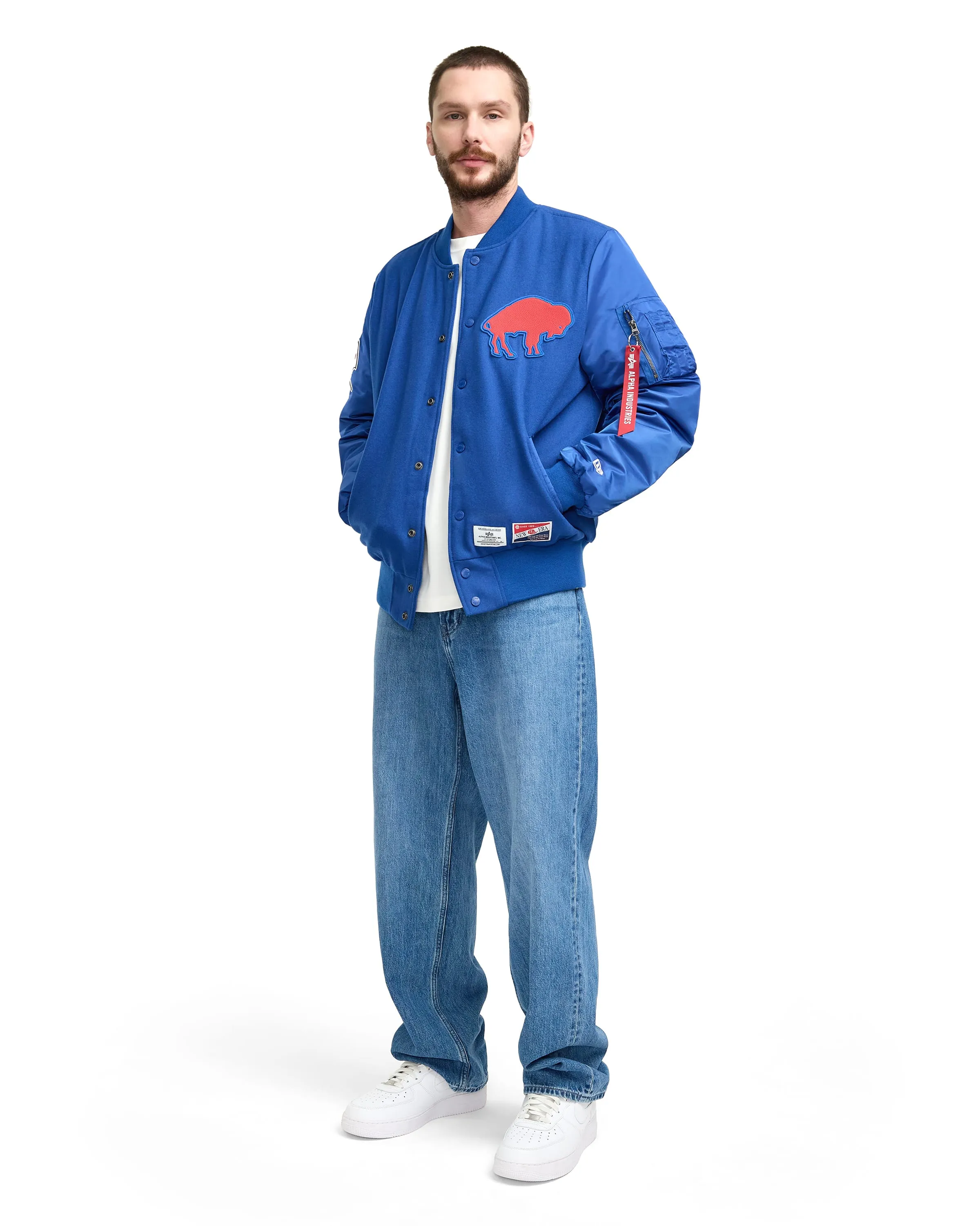 Alpha Industries x Kansas City Chiefs MA-1 Wool Varsity Jacket