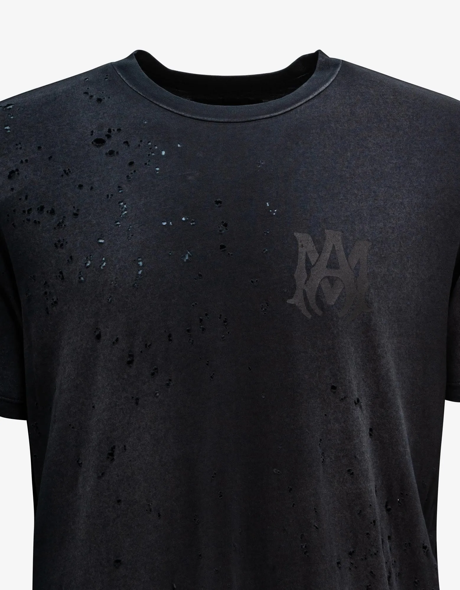 Amiri Black MA Logo Shotgun T-Shirt