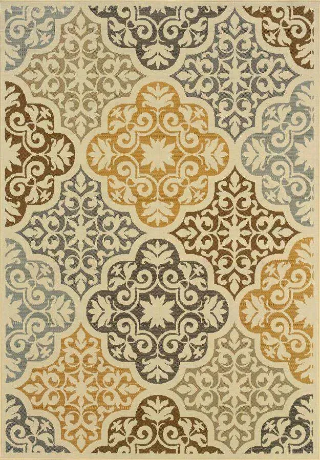 Bali 4904W Ivory/ Grey Rug