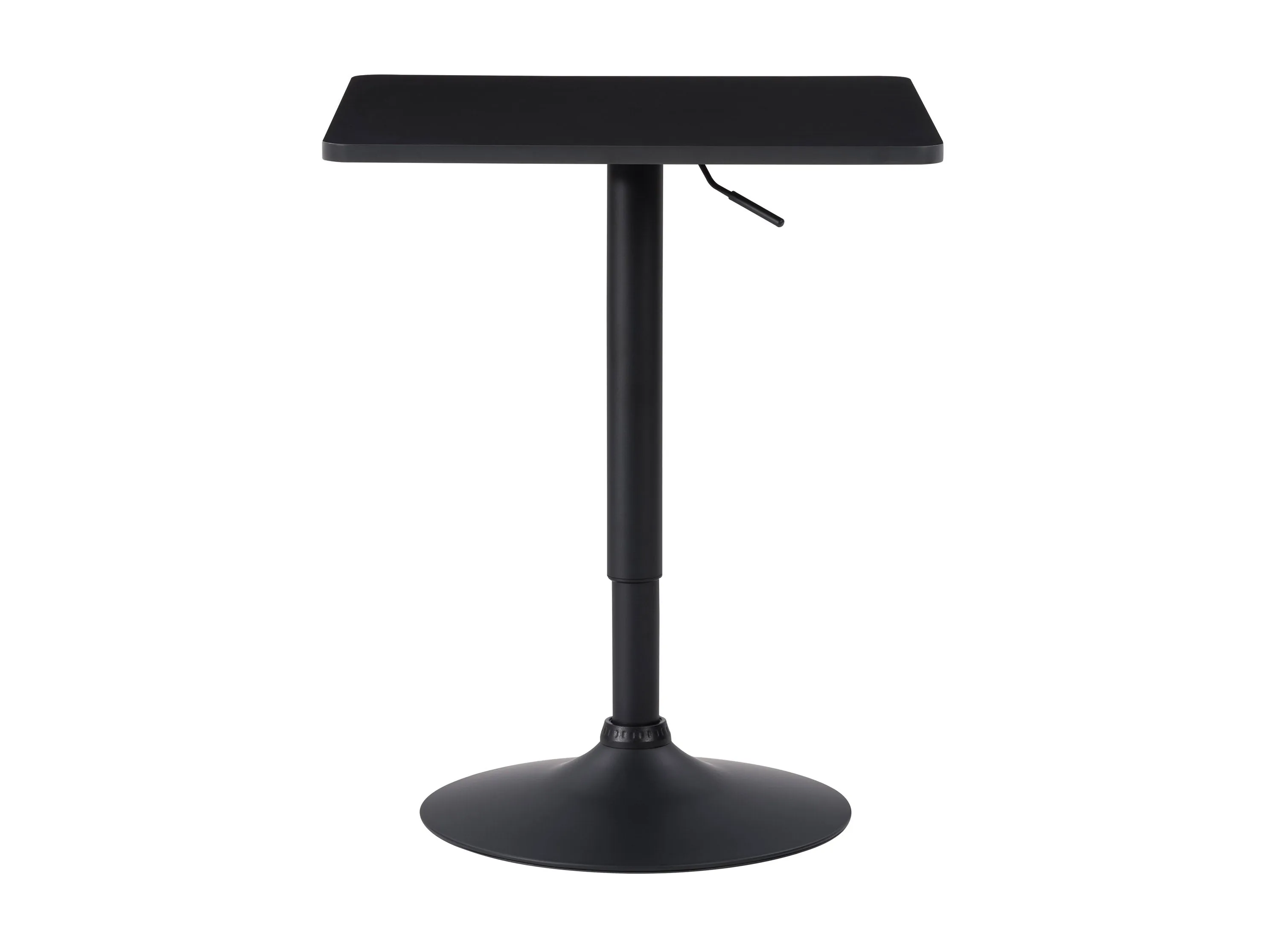 Black Adjustable Height Square Bar Table