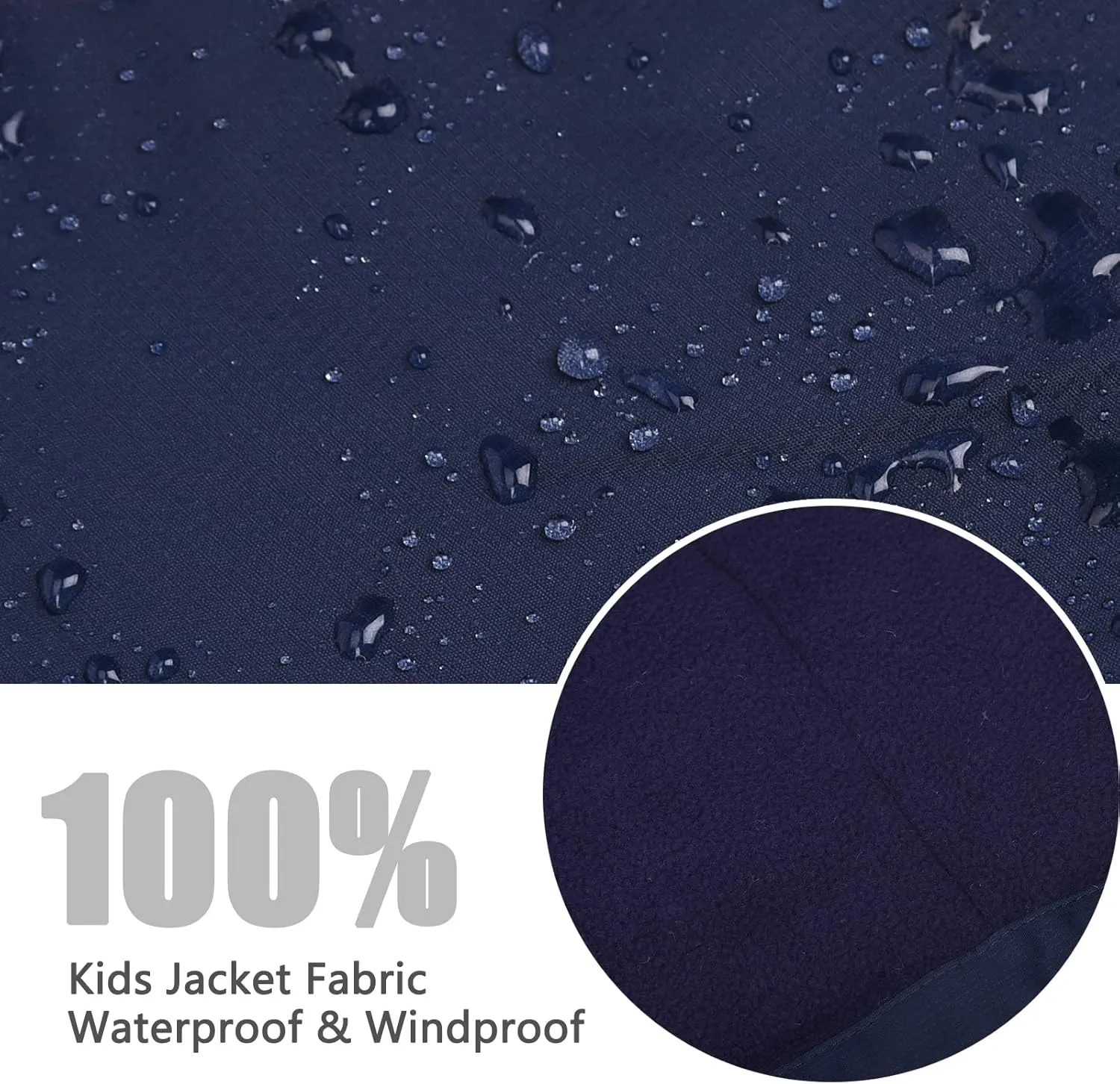 Boy's Waterproof Ski Jacket,Kids Warm Winter Snow Coat,Hooded Fleece Outwear,Windproof RainCoat