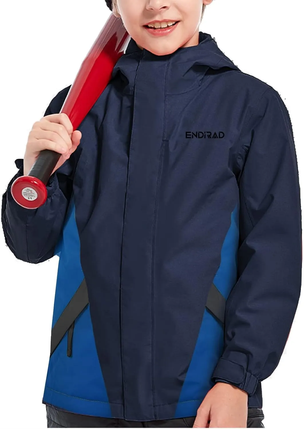 Boy's Waterproof Ski Jacket,Kids Warm Winter Snow Coat,Hooded Fleece Outwear,Windproof RainCoat