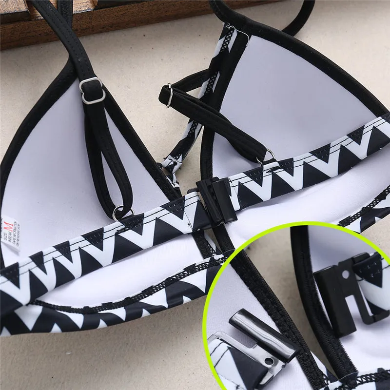 Brazilian bikini swimwear women Set High Waist Swimsuit Women Push Up
