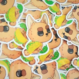 Bucky The Taco Dog Sticker