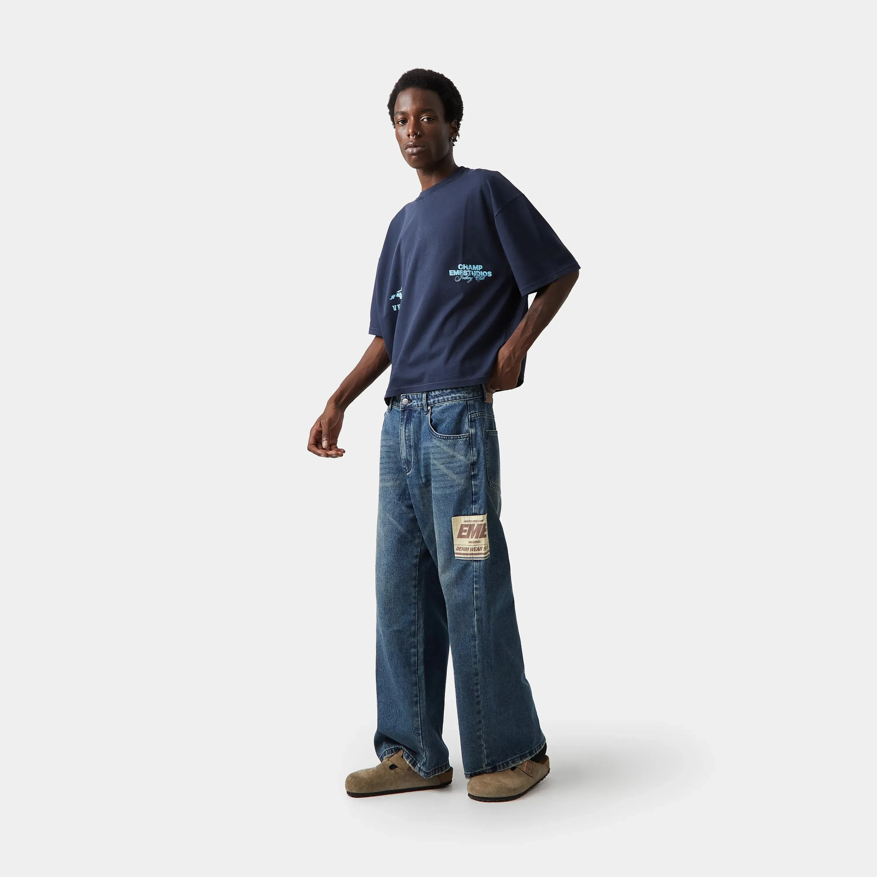 Champ Navy Oversized Tee