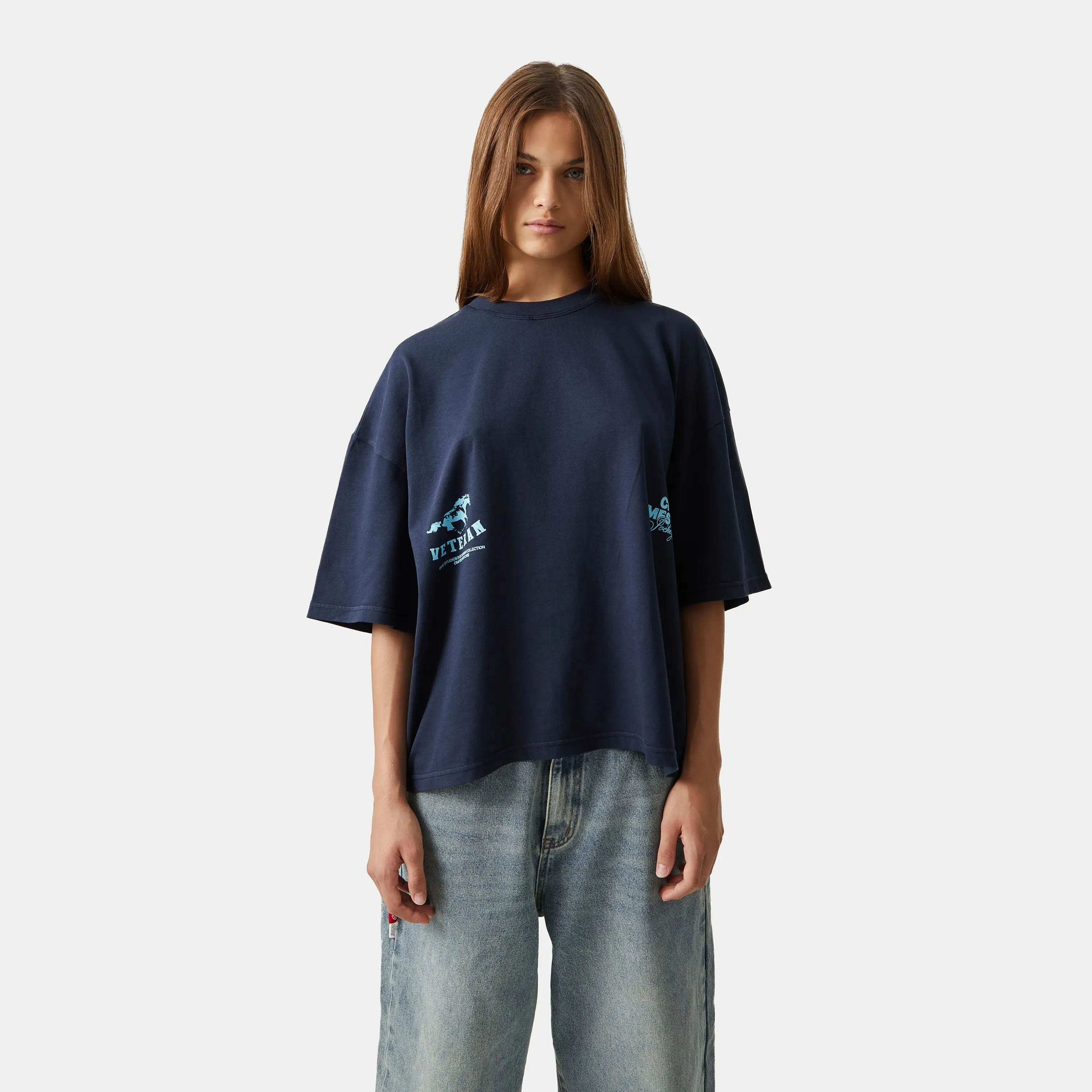 Champ Navy Oversized Tee