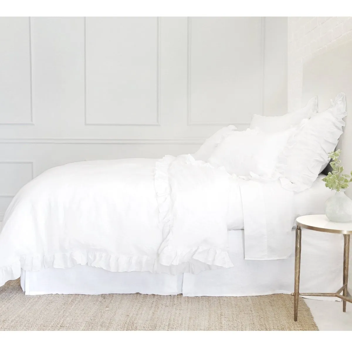 Charlie White Bedding by Pom Pom at Home
