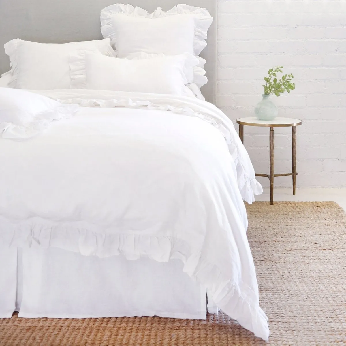 Charlie White Bedding by Pom Pom at Home
