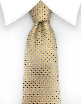 Elegant Yellow Gold Tie with Classy Pattern