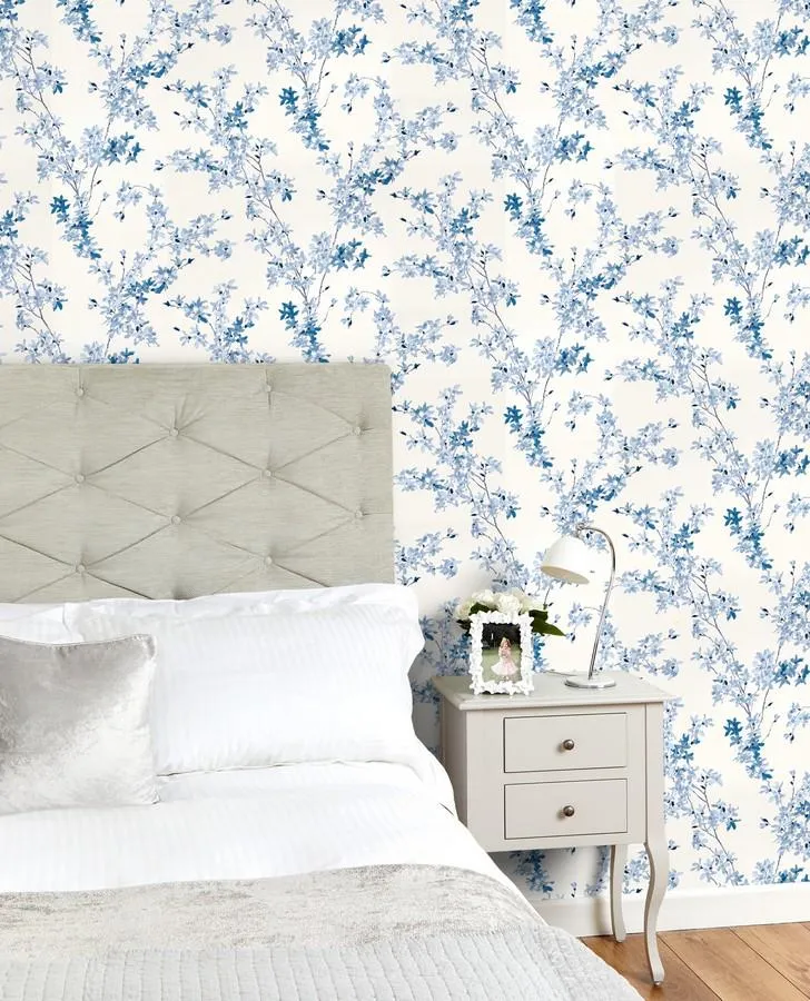 Forsythia Seaspray Wallpaper