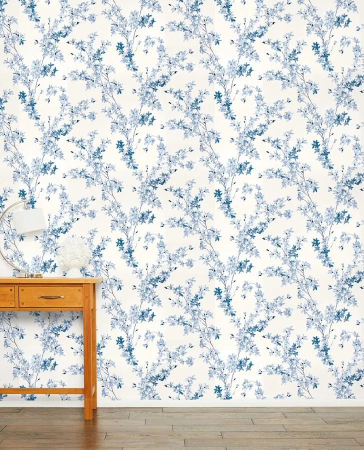 Forsythia Seaspray Wallpaper