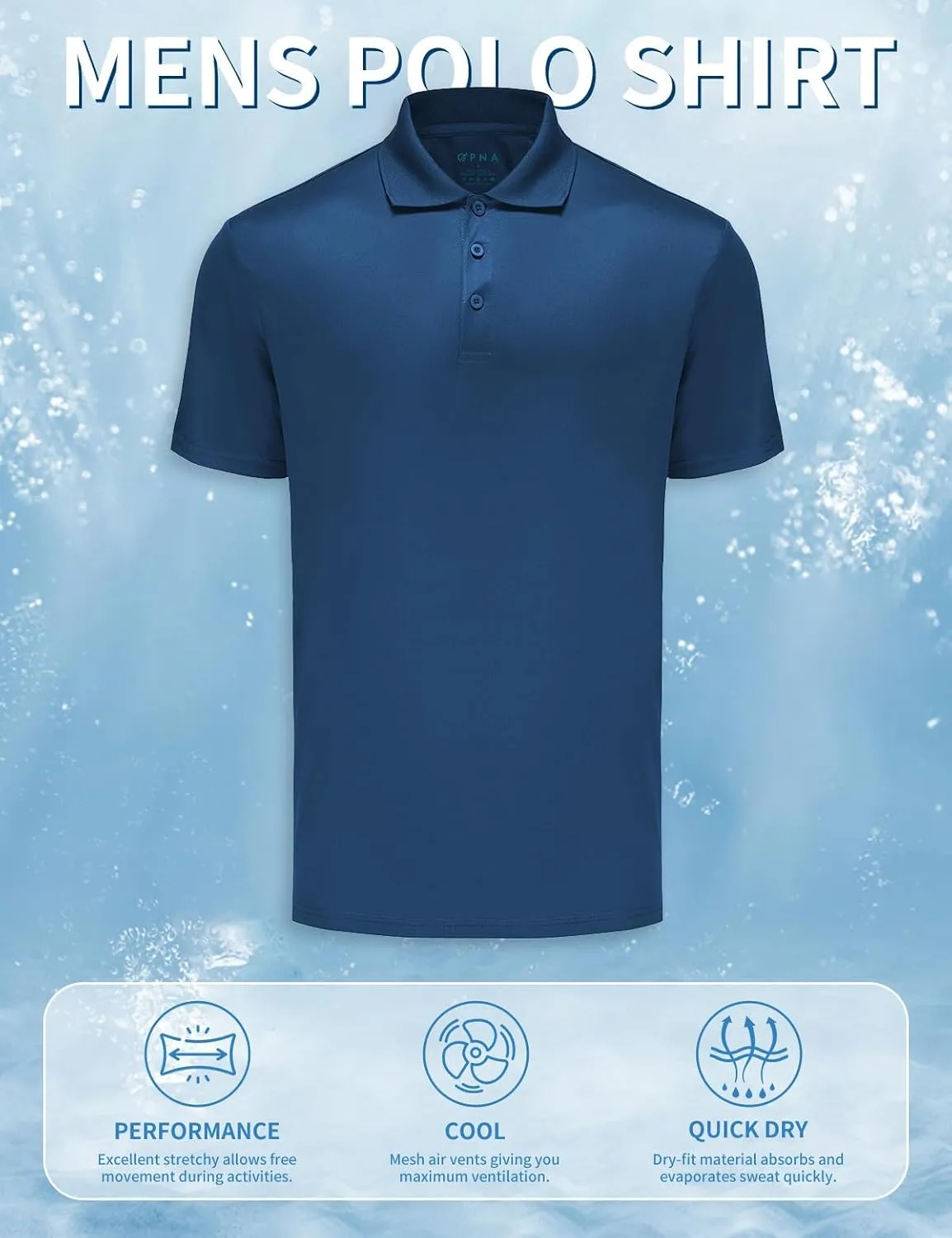 Golf Shirts for Men Regular and Big and Tall Size Golf Polos Dry Fit Mens Polo Shirts Short Sleeve