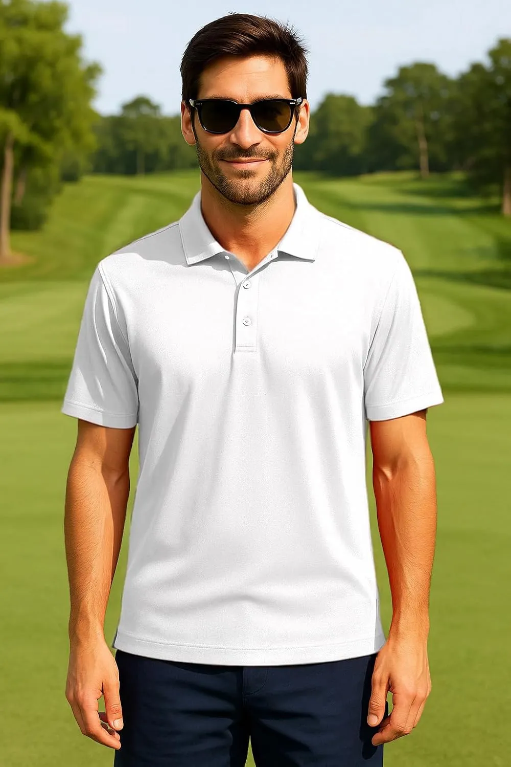 Golf Shirts for Men Regular and Big and Tall Size Golf Polos Dry Fit Mens Polo Shirts Short Sleeve