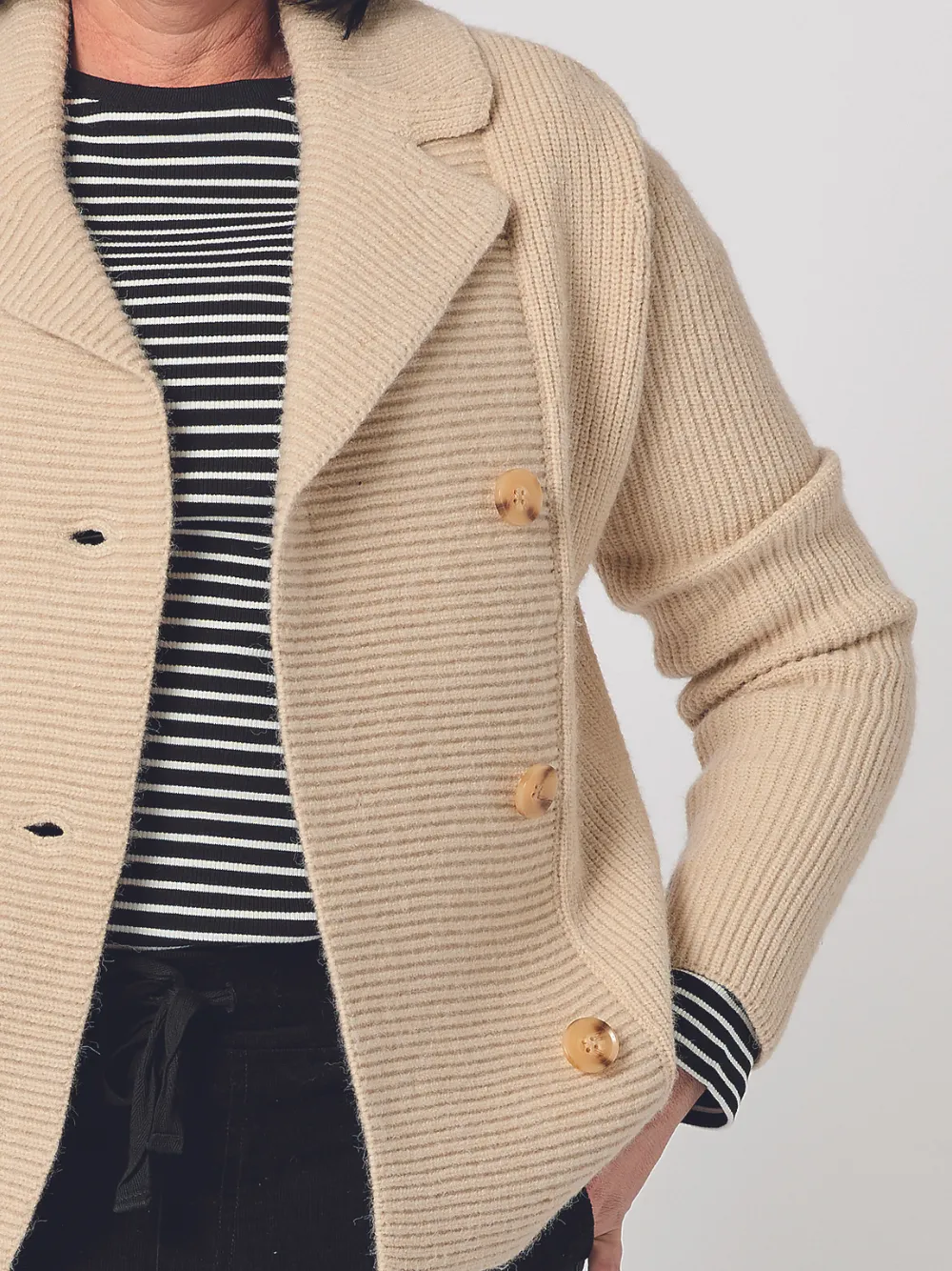 Helen Knit Jacket - Camel