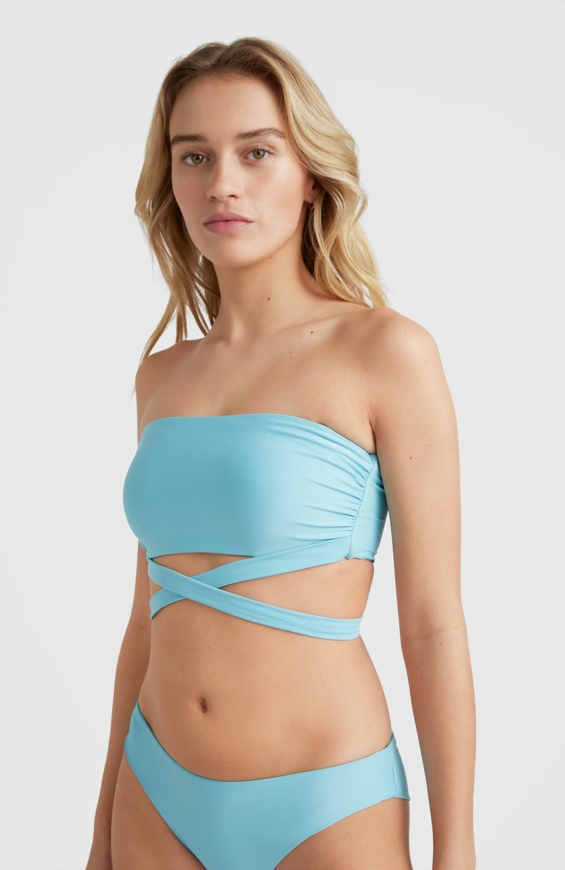 Jen - Maoi Bandeau Bikini Set | Blue Topaz