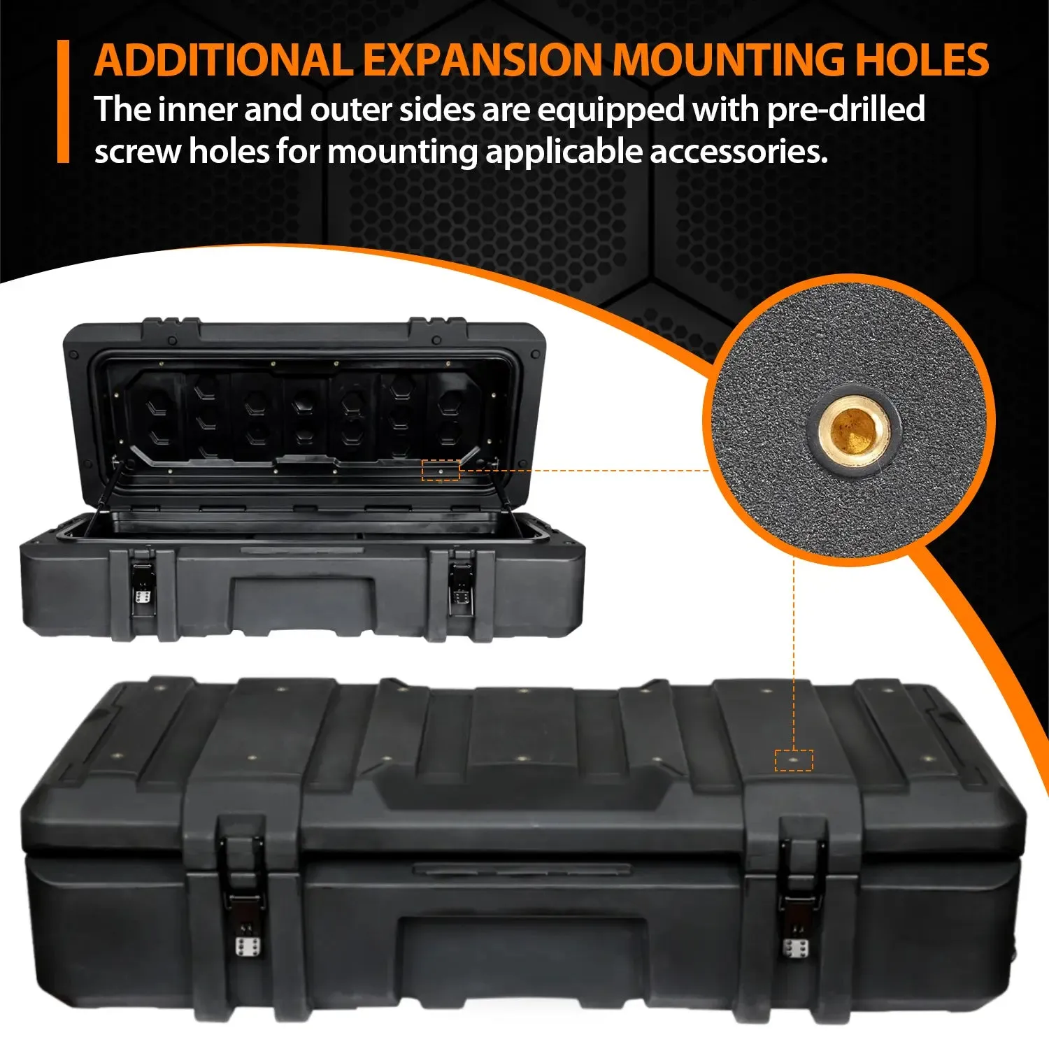 MELIPRON MGS Cargo Case with Molle Panels and Travel Assist Tires
