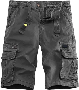 Mens Summer Cargo Shorts Casual Lightweight Outdoor Beach Shorts Loose Fit Walking Big and Tall Pants for Vacation