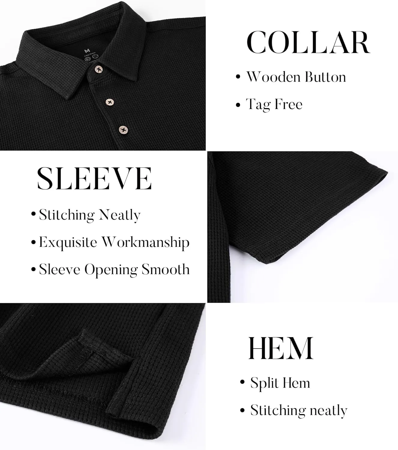 SAMERM Mens Zipper Polo Shirts Short Sleeve Casual Fashion Stylish Knit Polo T Shirt for Men