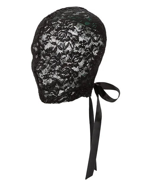 Scandal Corset Lace Hood - Black