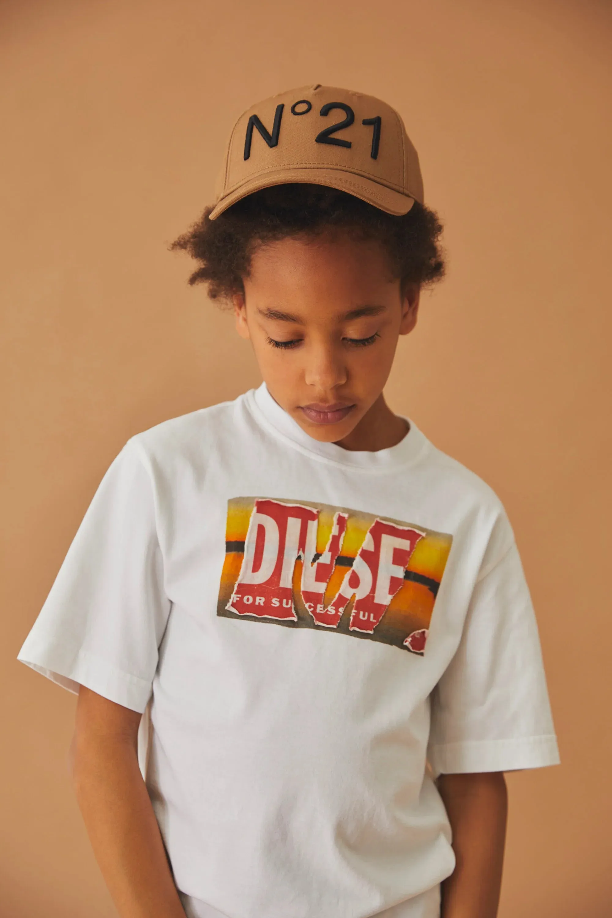 T-shirt with Sunset print and logo patch (White) - DJ020620JYYFK100