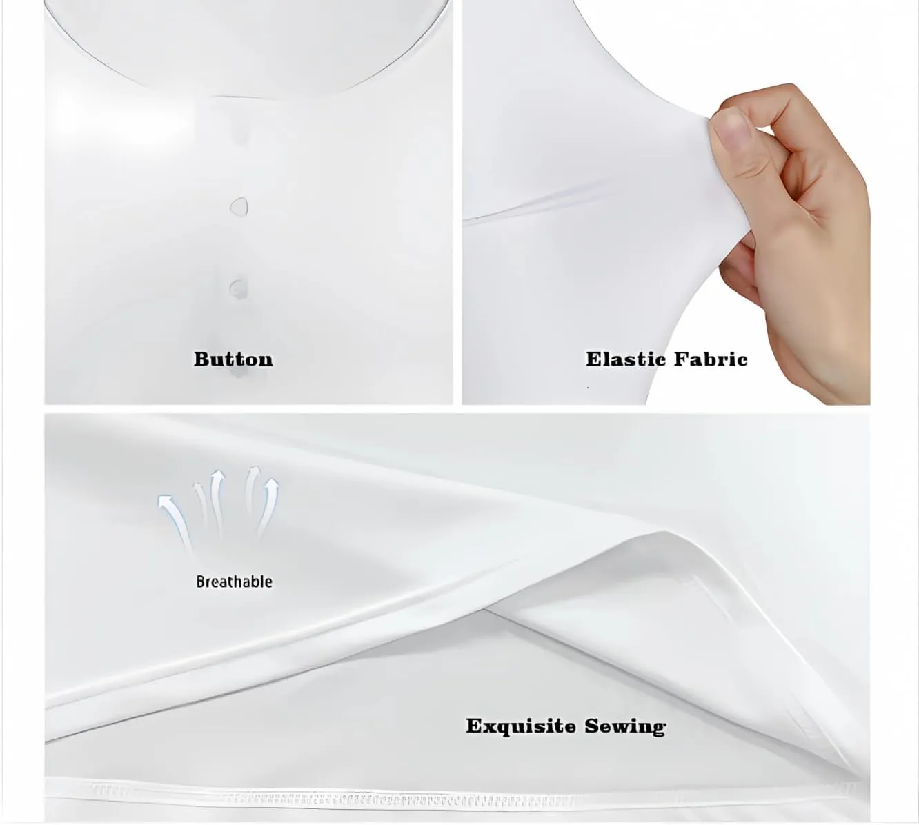 YEXIATODO Boat Neck Plus Size Tops for Women 3/4 Sleeve with Button Casual Trendy Cloth